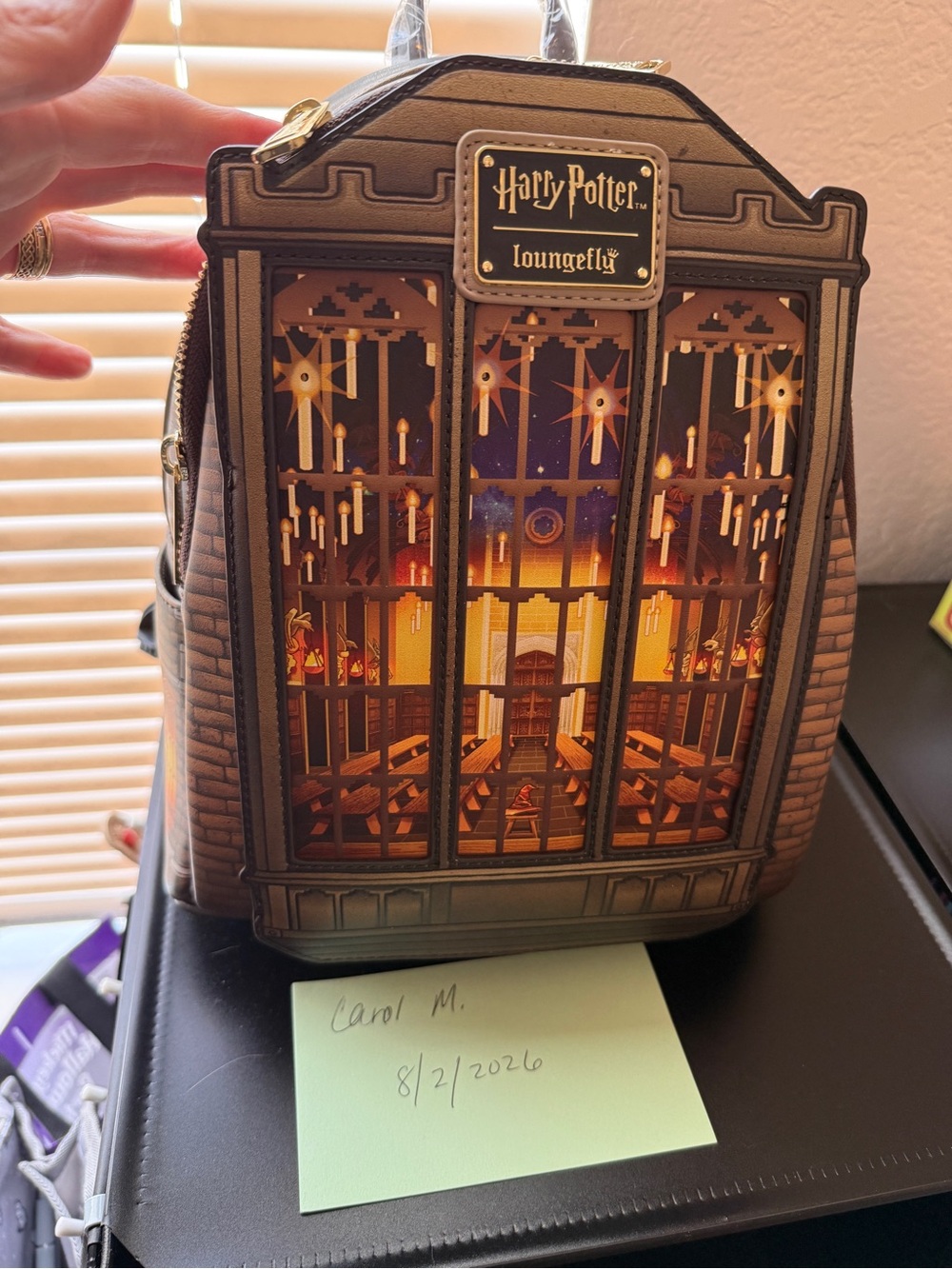 Harry Potter Loungefly Brown Great Hall Mini Backpack